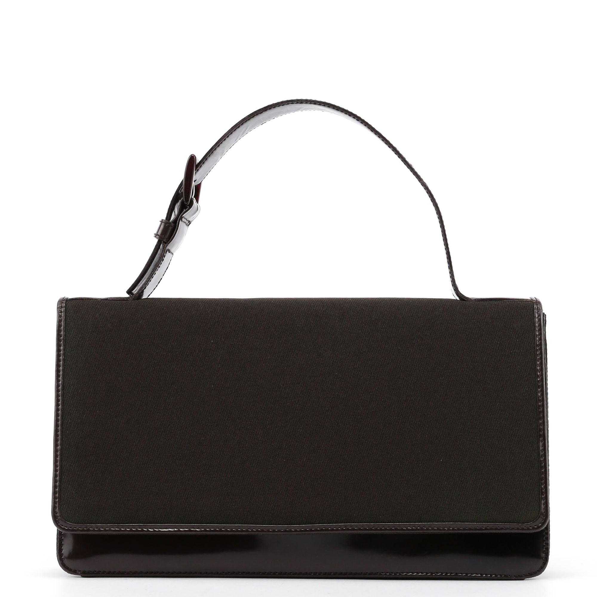 Tessuto Spazzolato Top Handle Bag