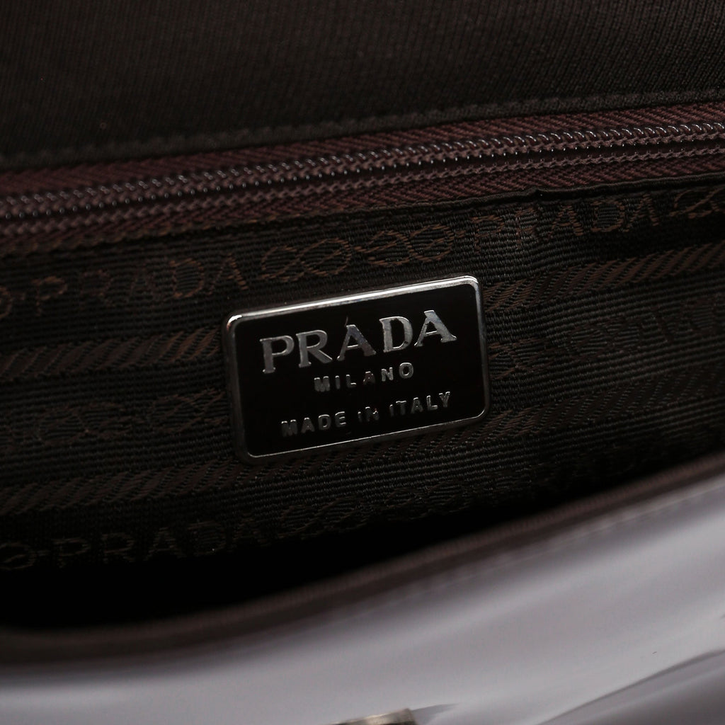 Tessuto Spazzolato Top Handle Bag