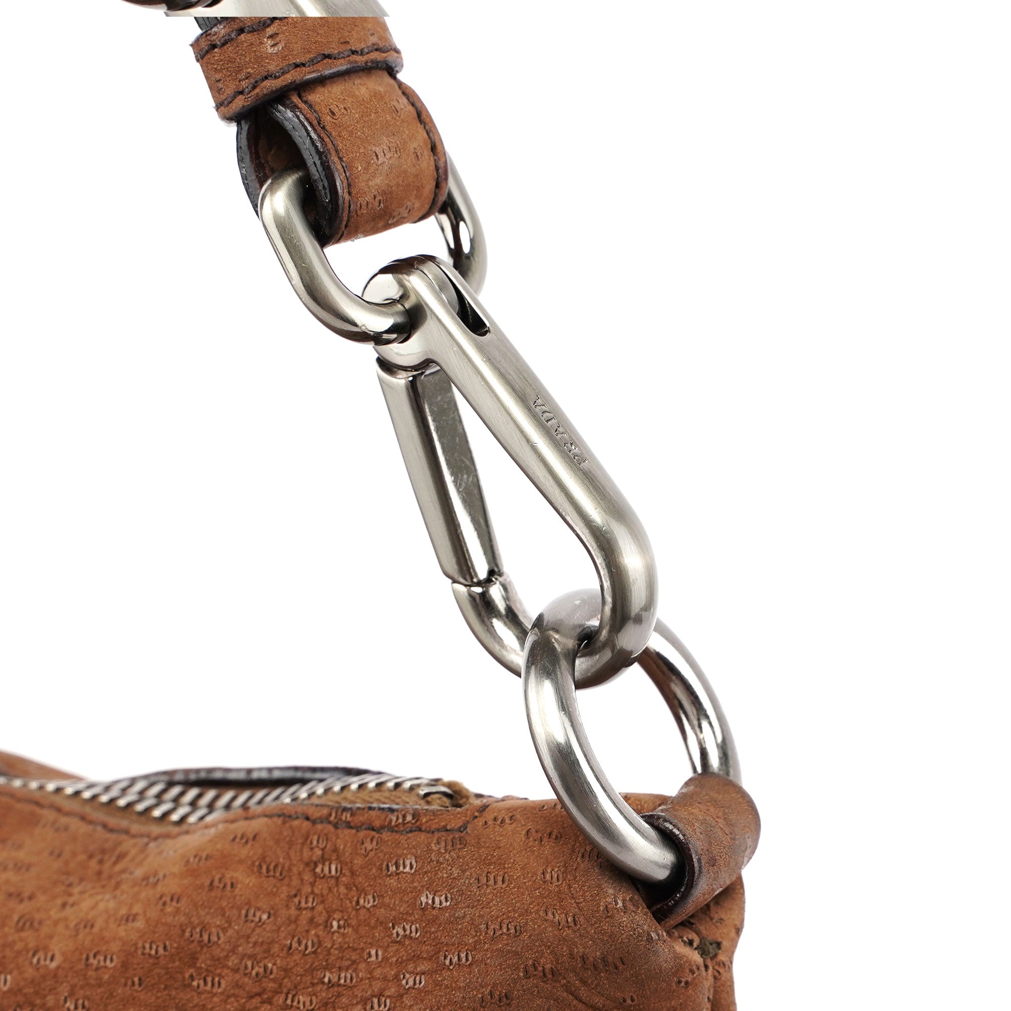 Textured Leather Shoulder Bag