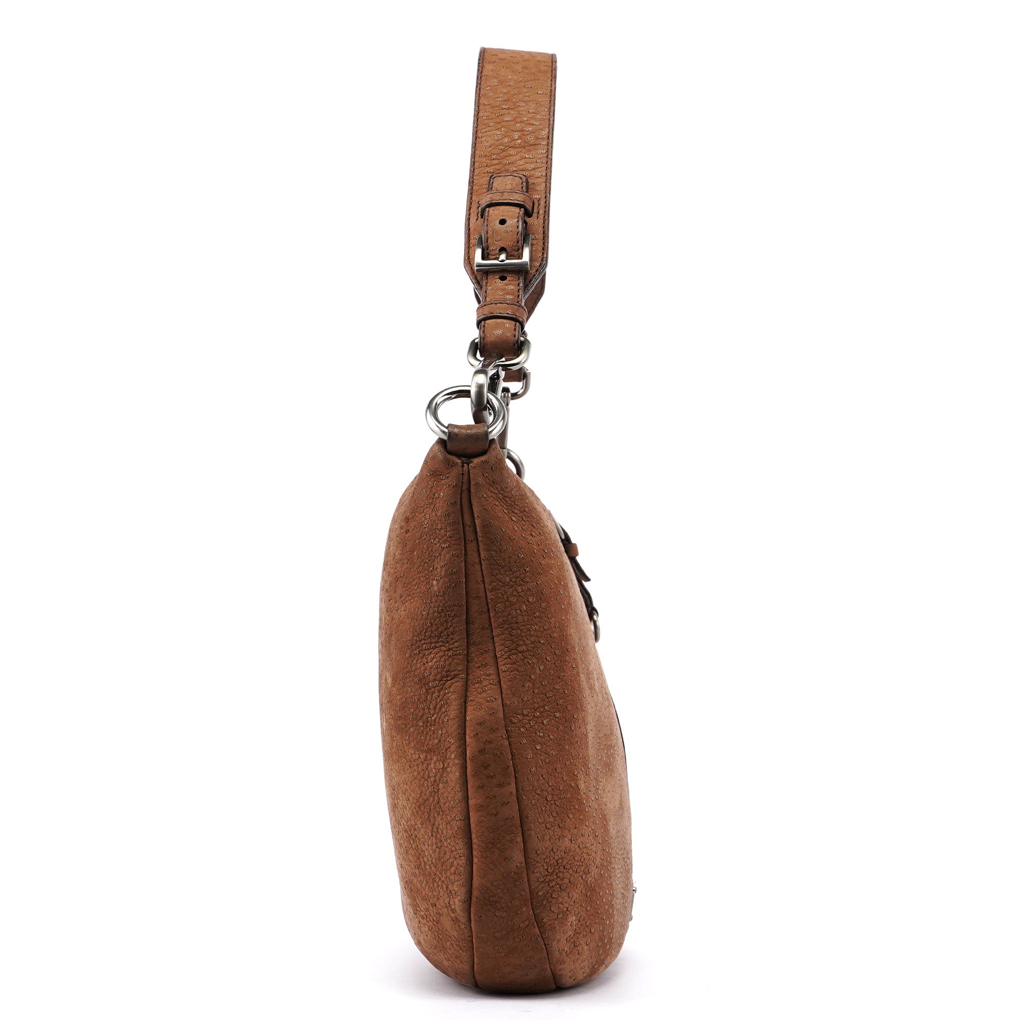 Textured Leather Shoulder Bag
