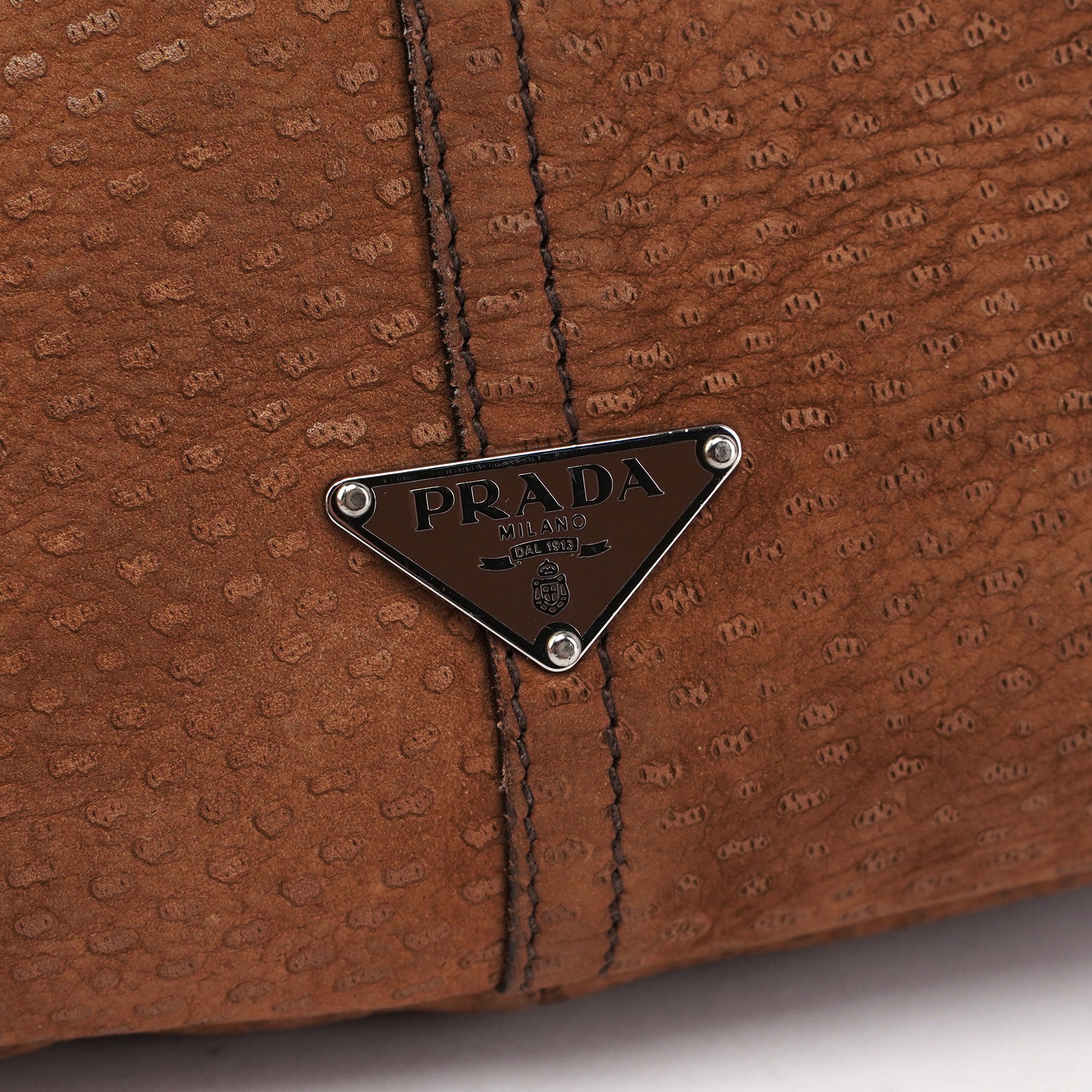 Textured Leather Shoulder Bag