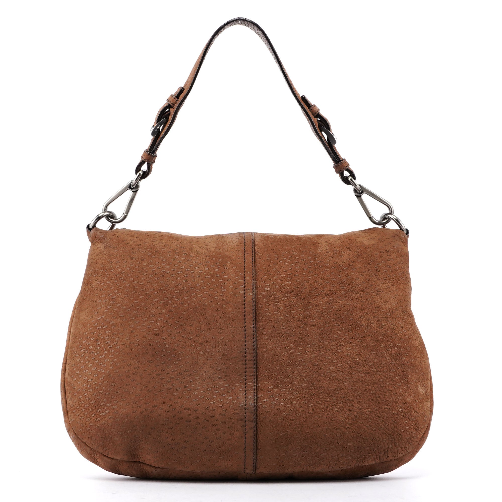 Textured Leather Shoulder Bag