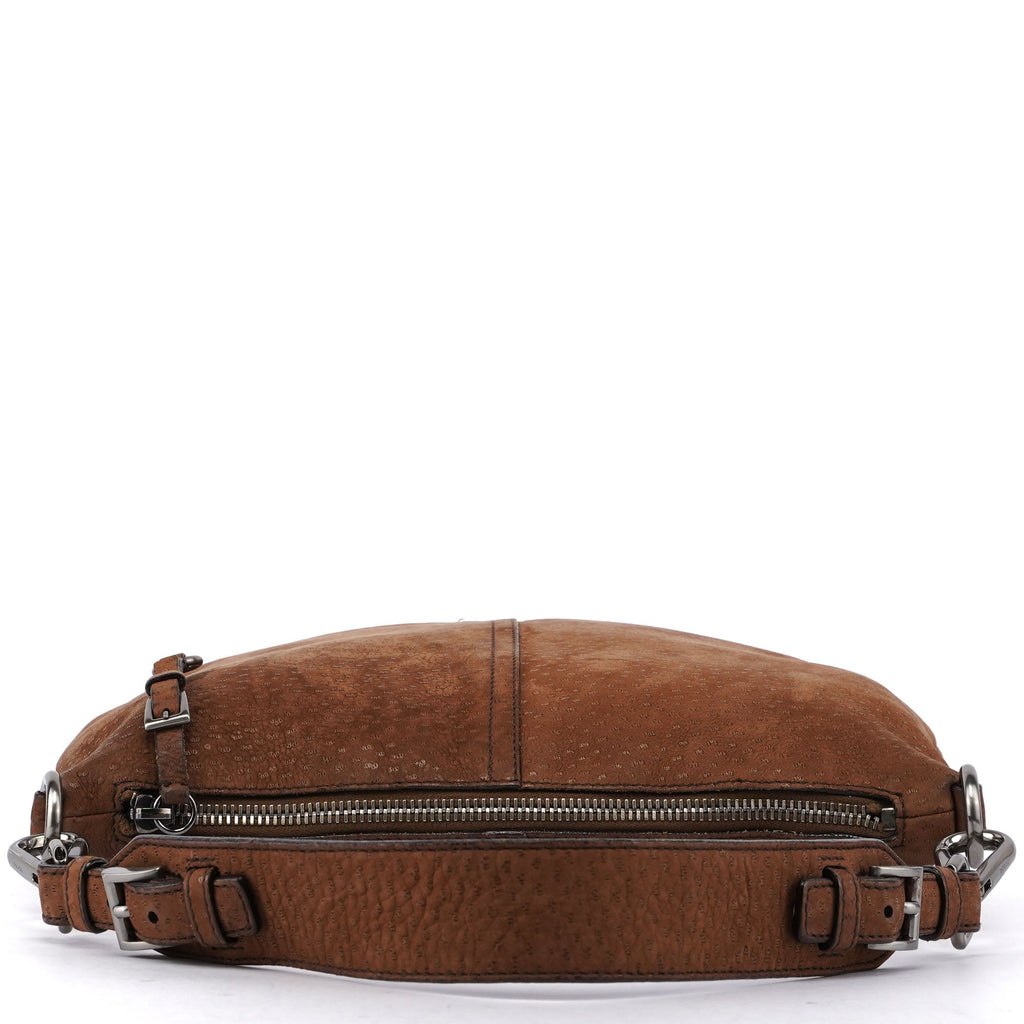 Textured Leather Shoulder Bag