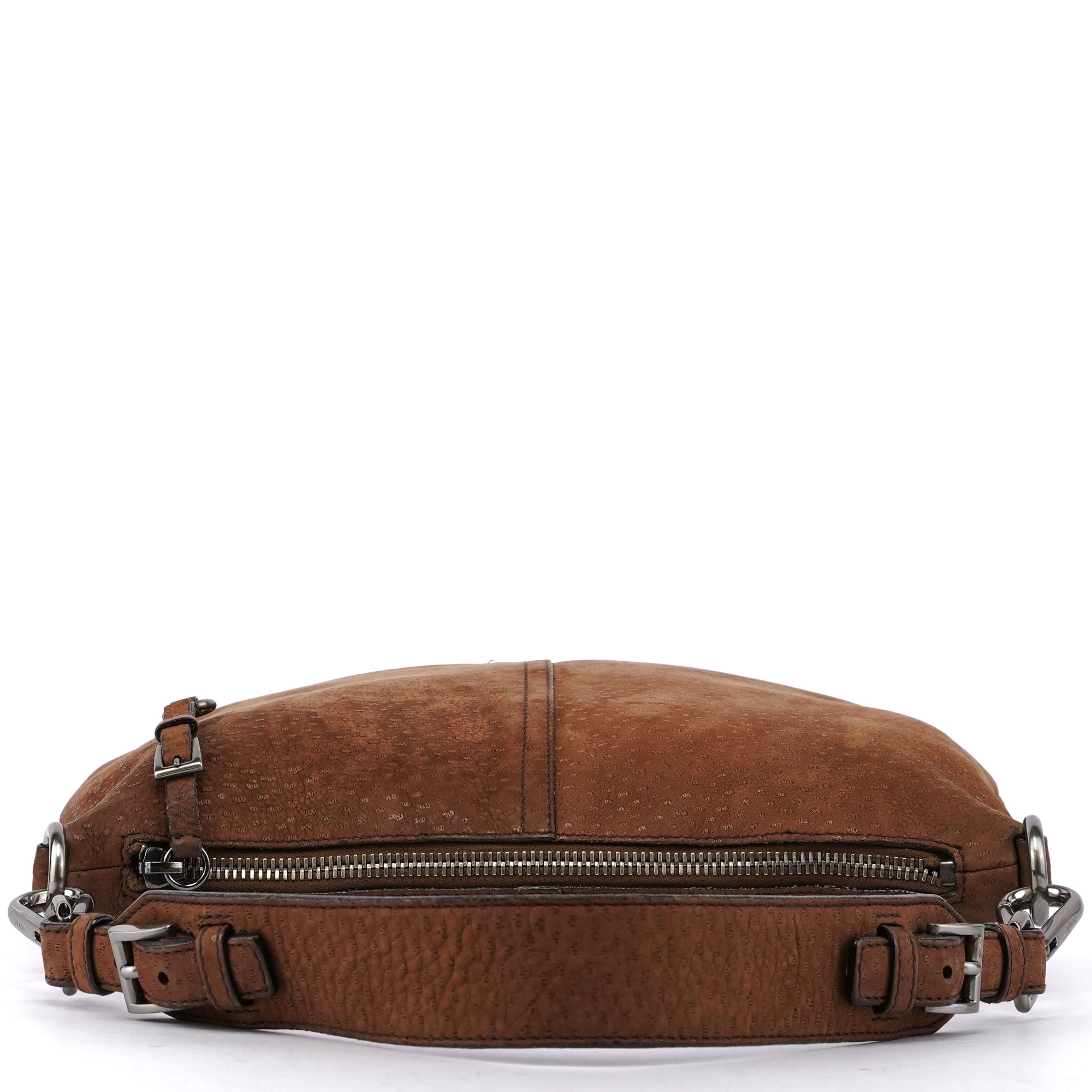Textured Leather Shoulder Bag