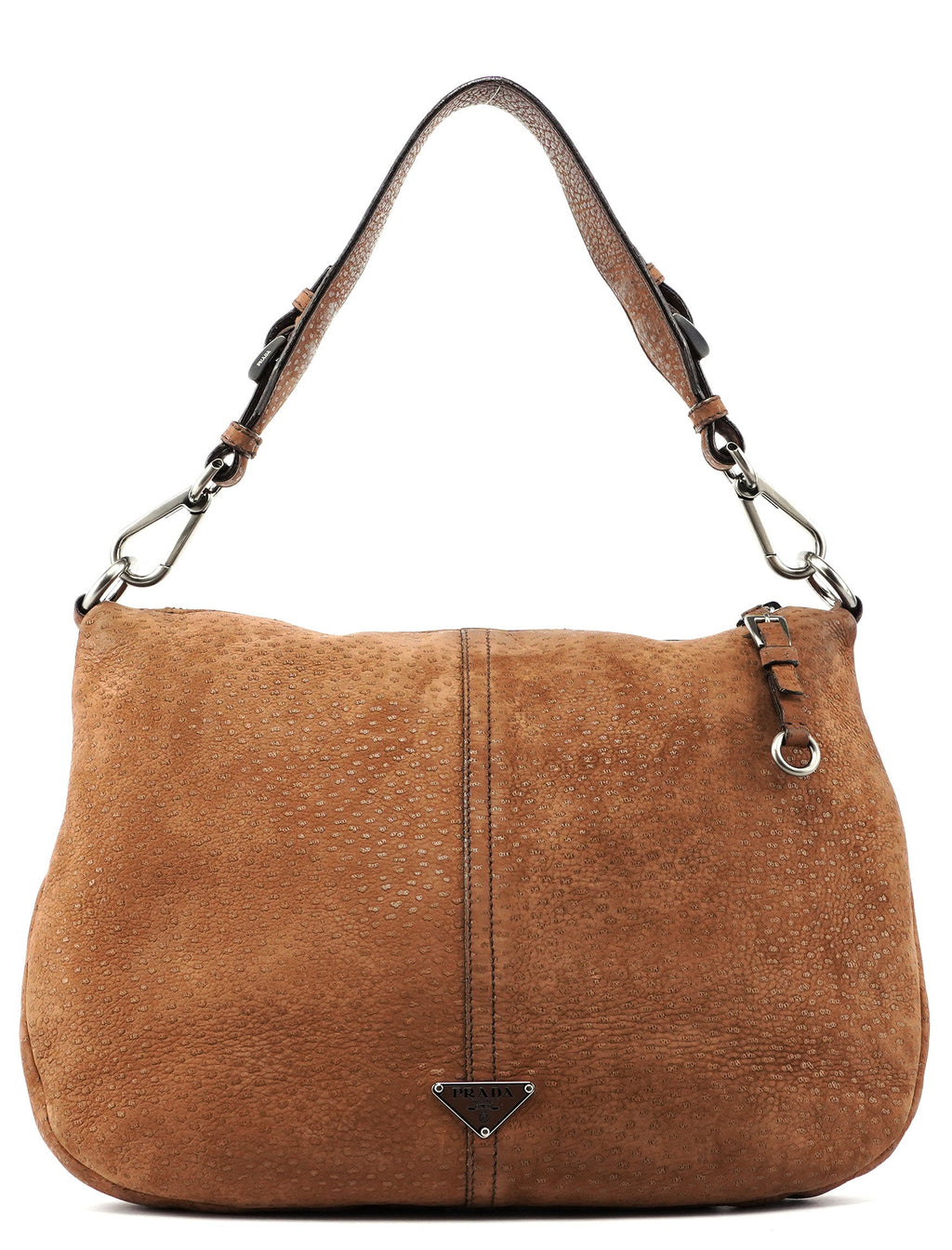 Textured Leather Shoulder Bag