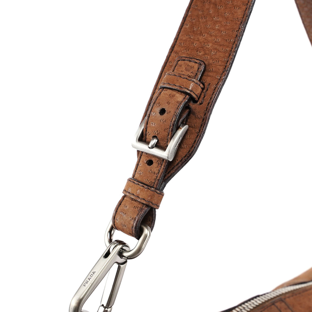 Textured Leather Shoulder Bag