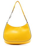 Yellow Calfskin Cleo Shoulder Bag