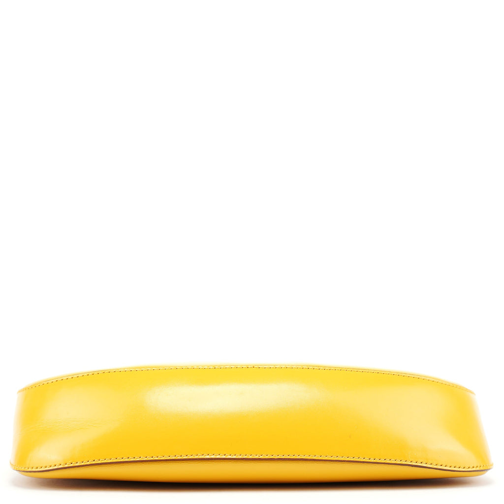 Yellow Calfskin Cleo Shoulder Bag