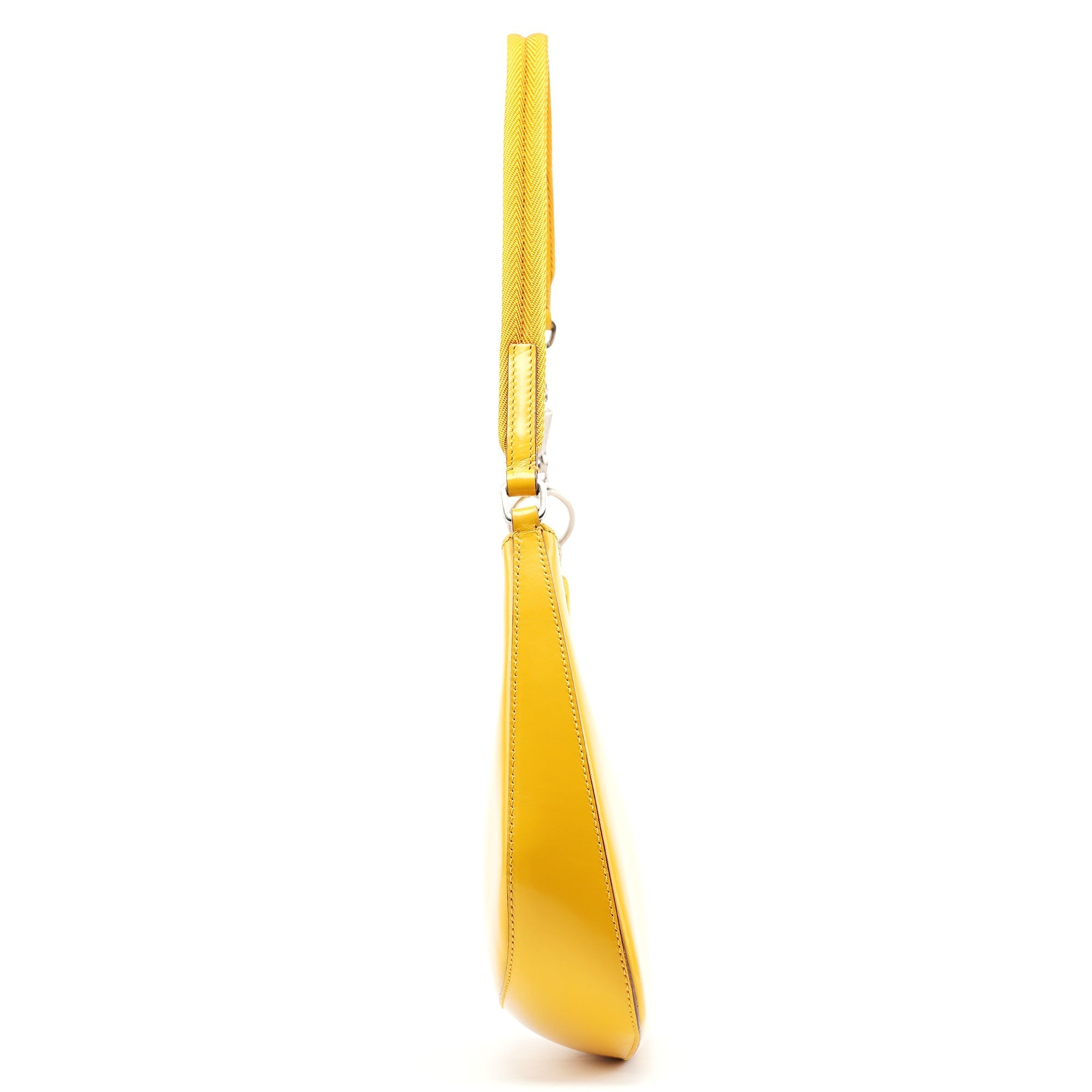 Yellow Calfskin Cleo Shoulder Bag