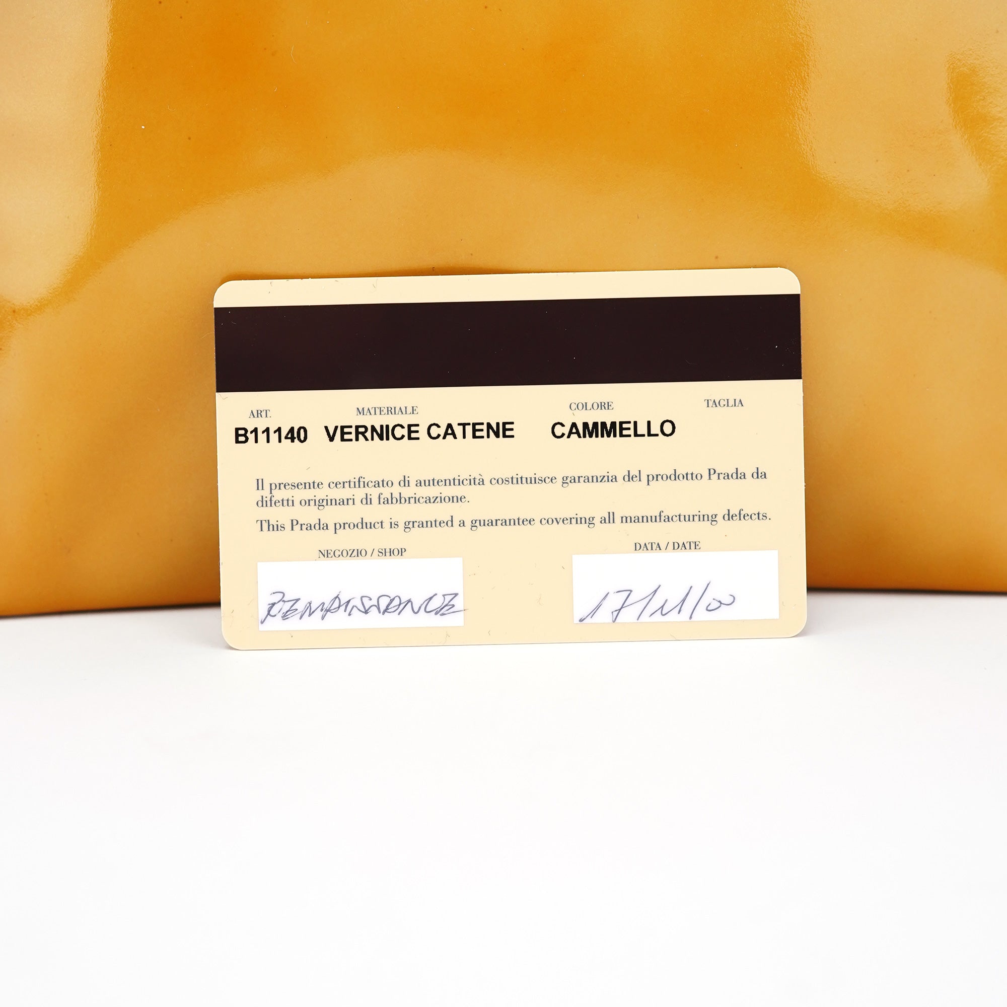 Yellow Patent Leather Turnlock Shoulder Bag