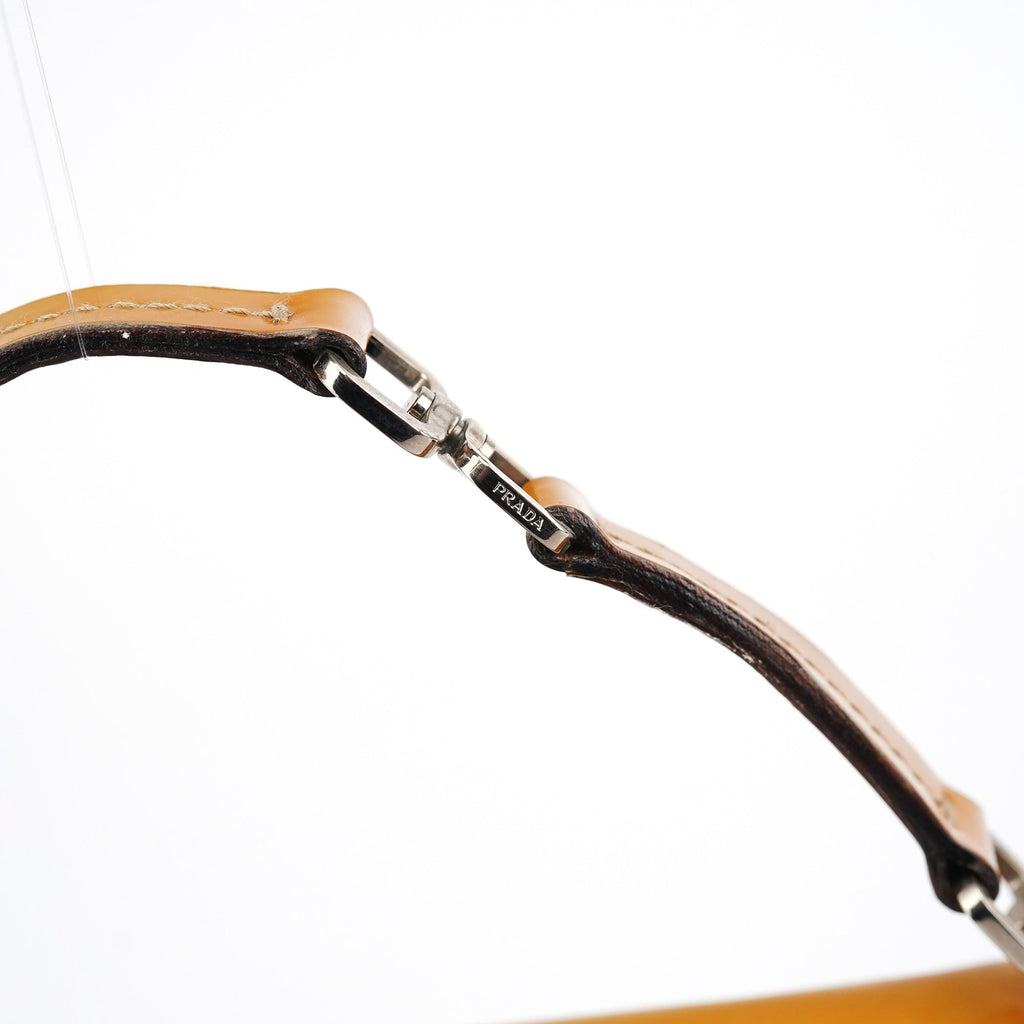 Yellow Patent Leather Turnlock Shoulder Bag