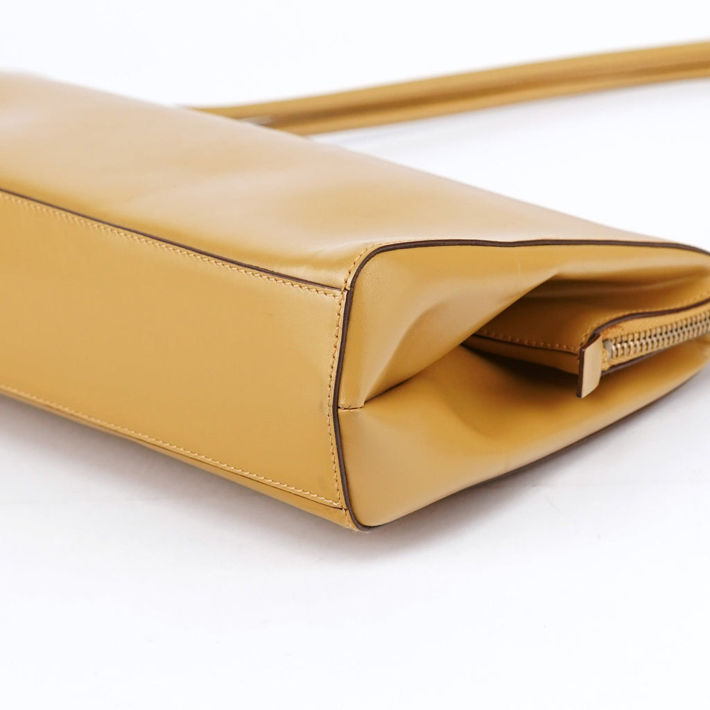 Yellow Vitello Chic Shoulder Bag