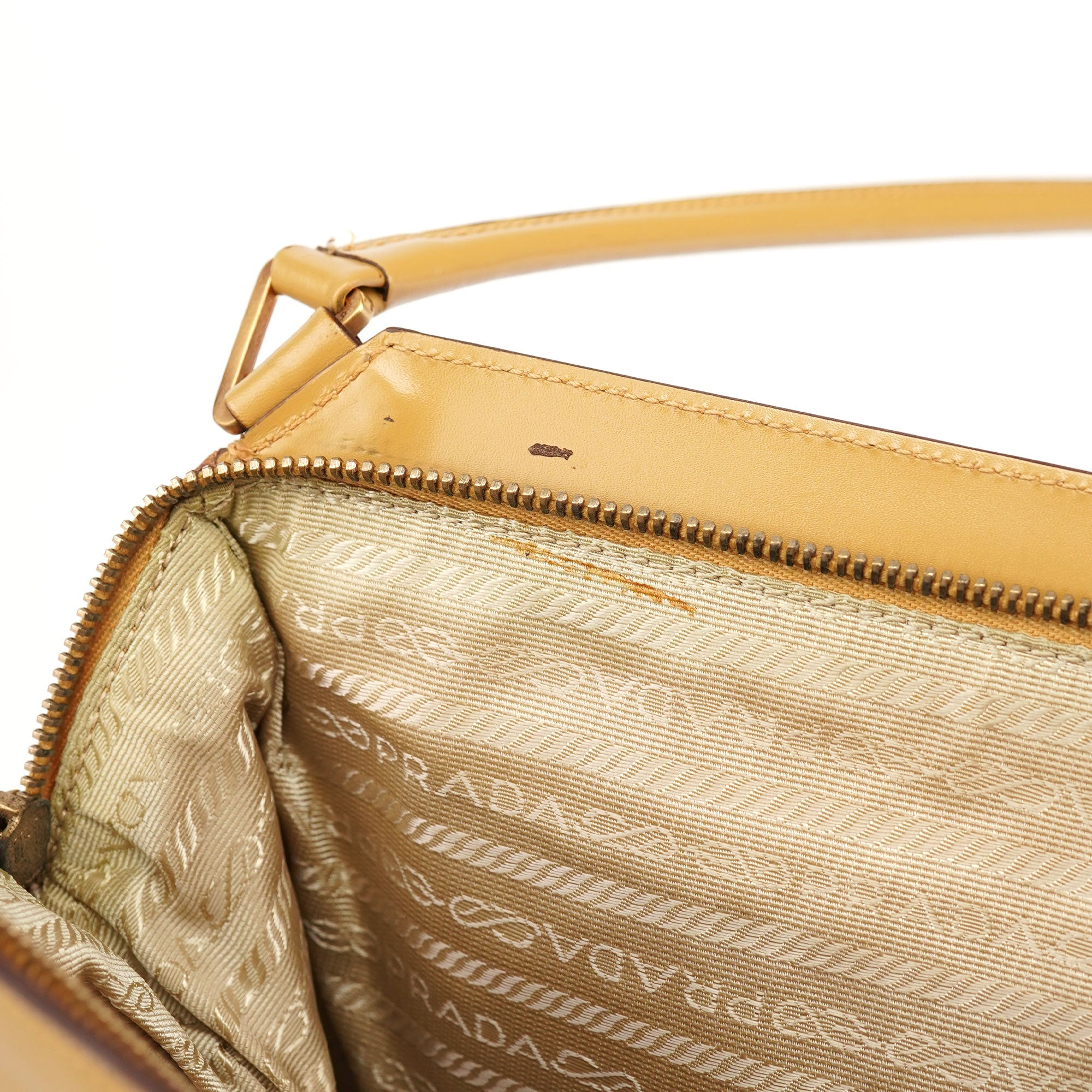 Yellow Vitello Chic Shoulder Bag