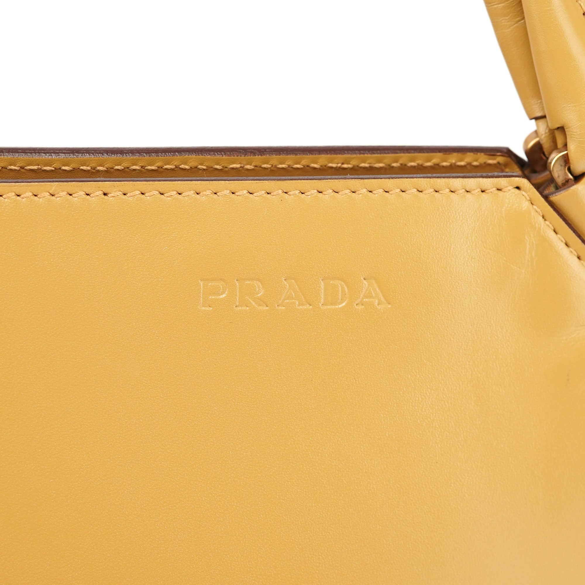 Yellow Vitello Chic Shoulder Bag