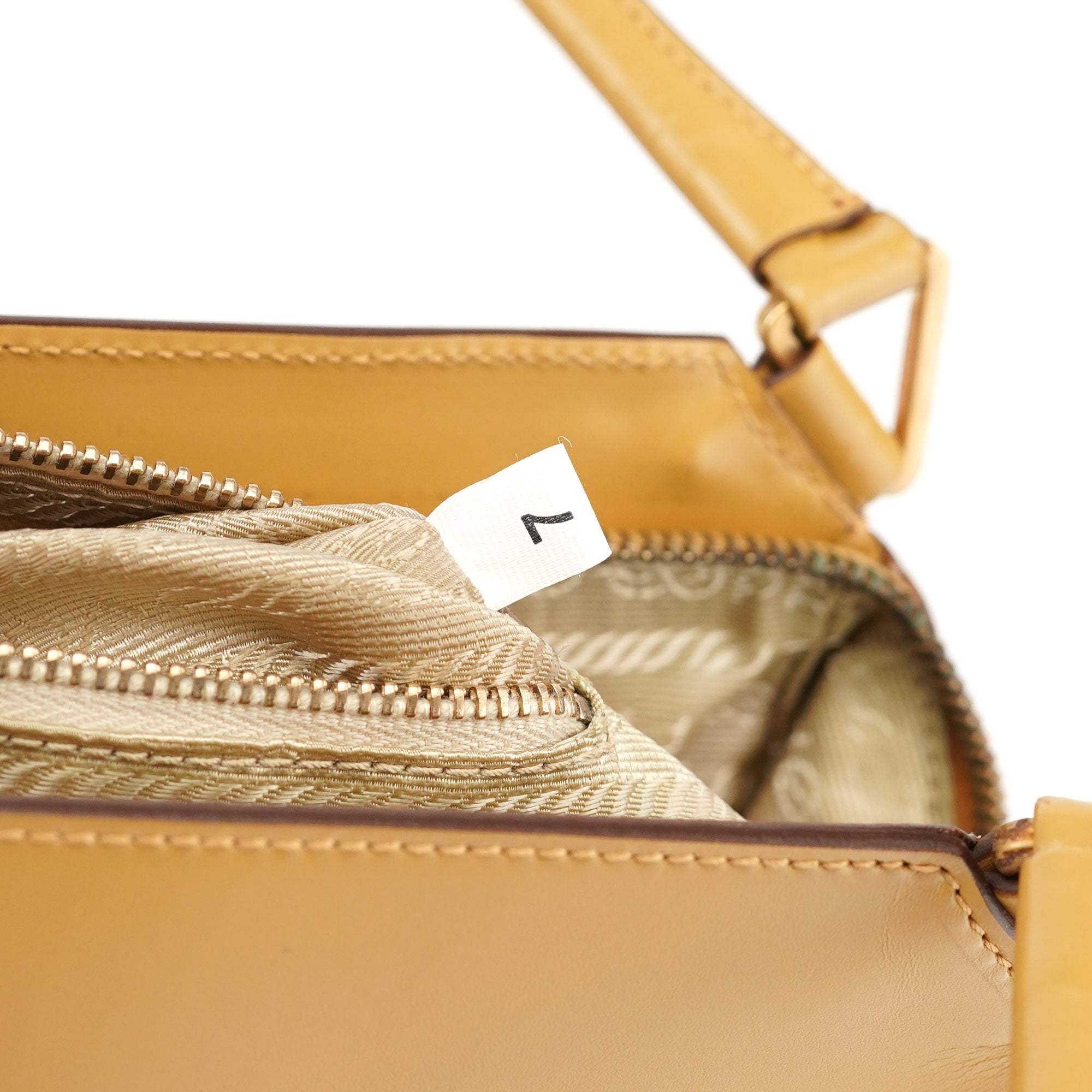 Yellow Vitello Chic Shoulder Bag