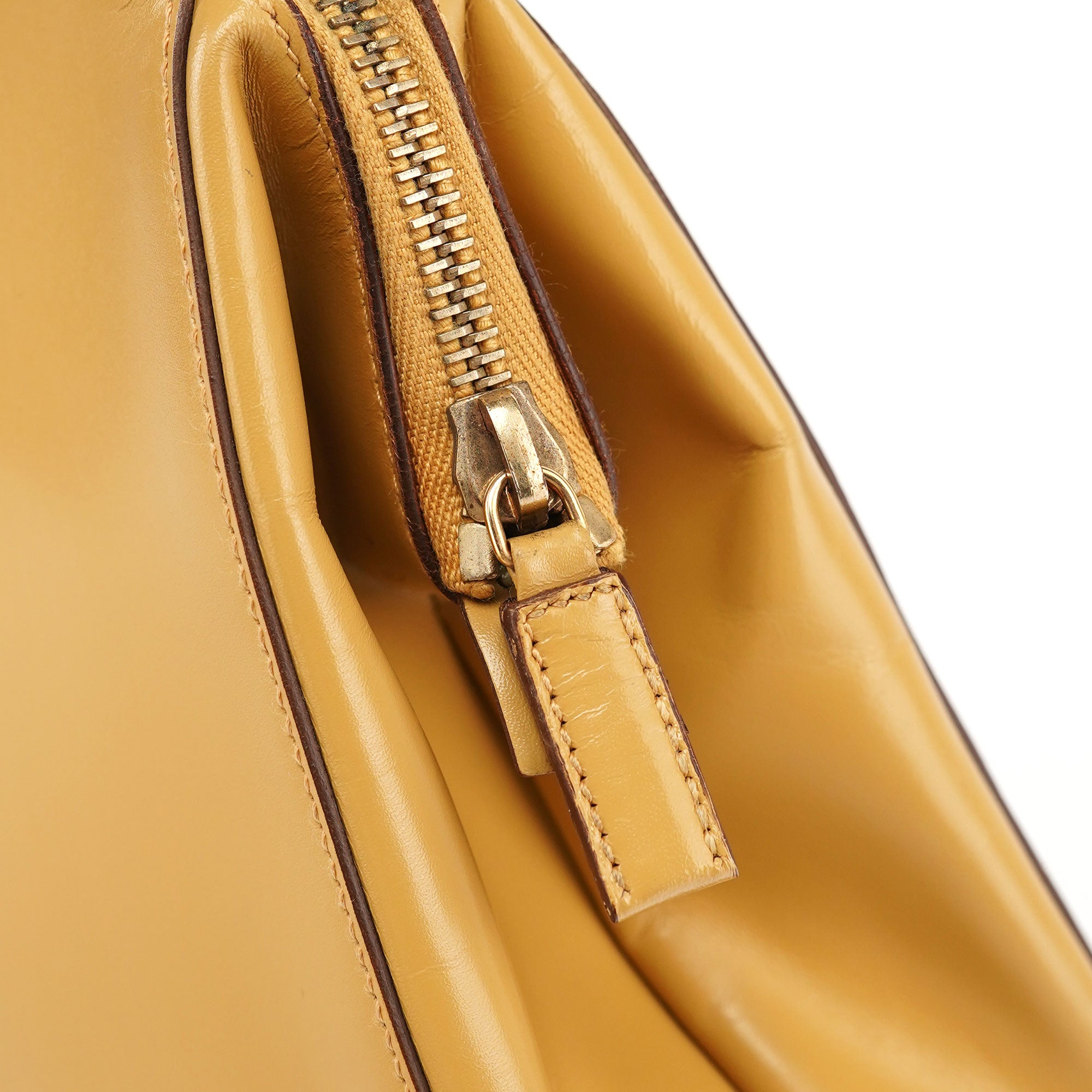 Yellow Vitello Chic Shoulder Bag