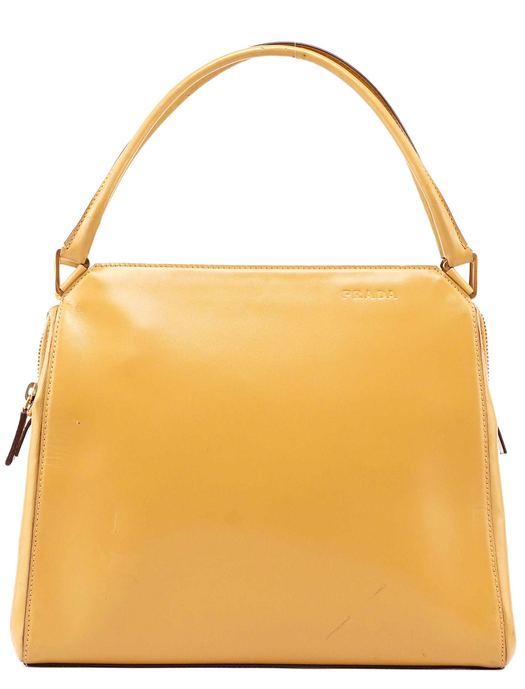 Yellow Vitello Chic Shoulder Bag