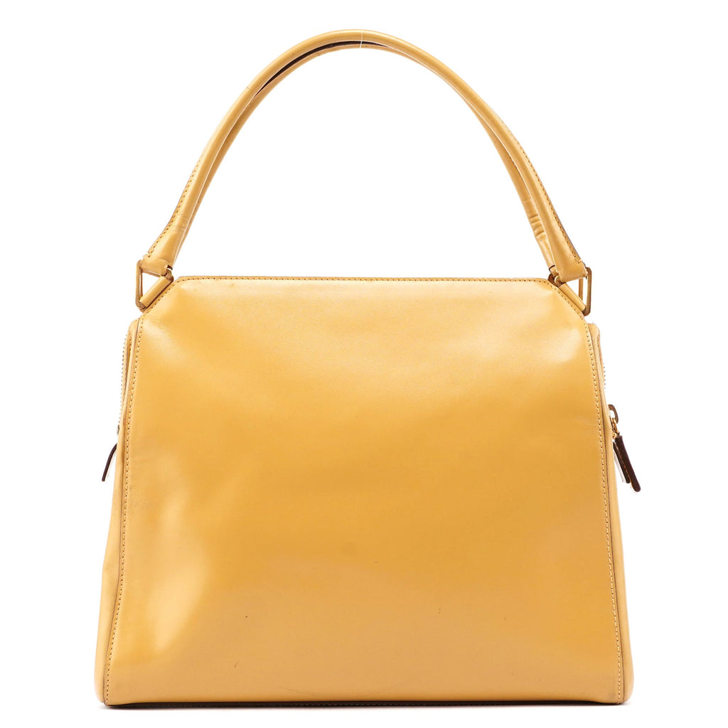 Yellow Vitello Chic Shoulder Bag