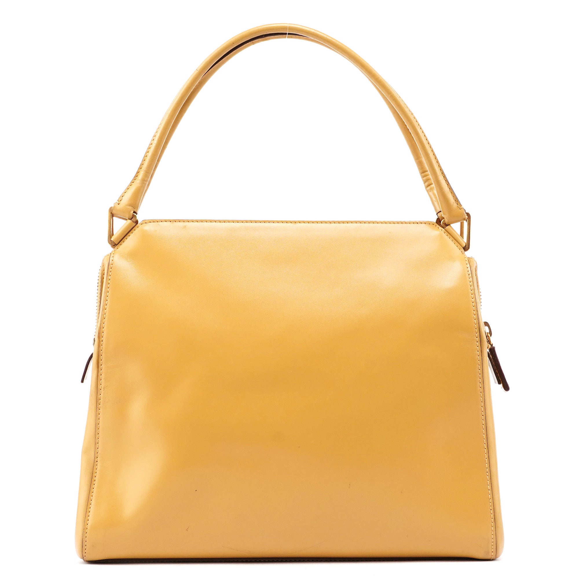 Yellow Vitello Chic Shoulder Bag