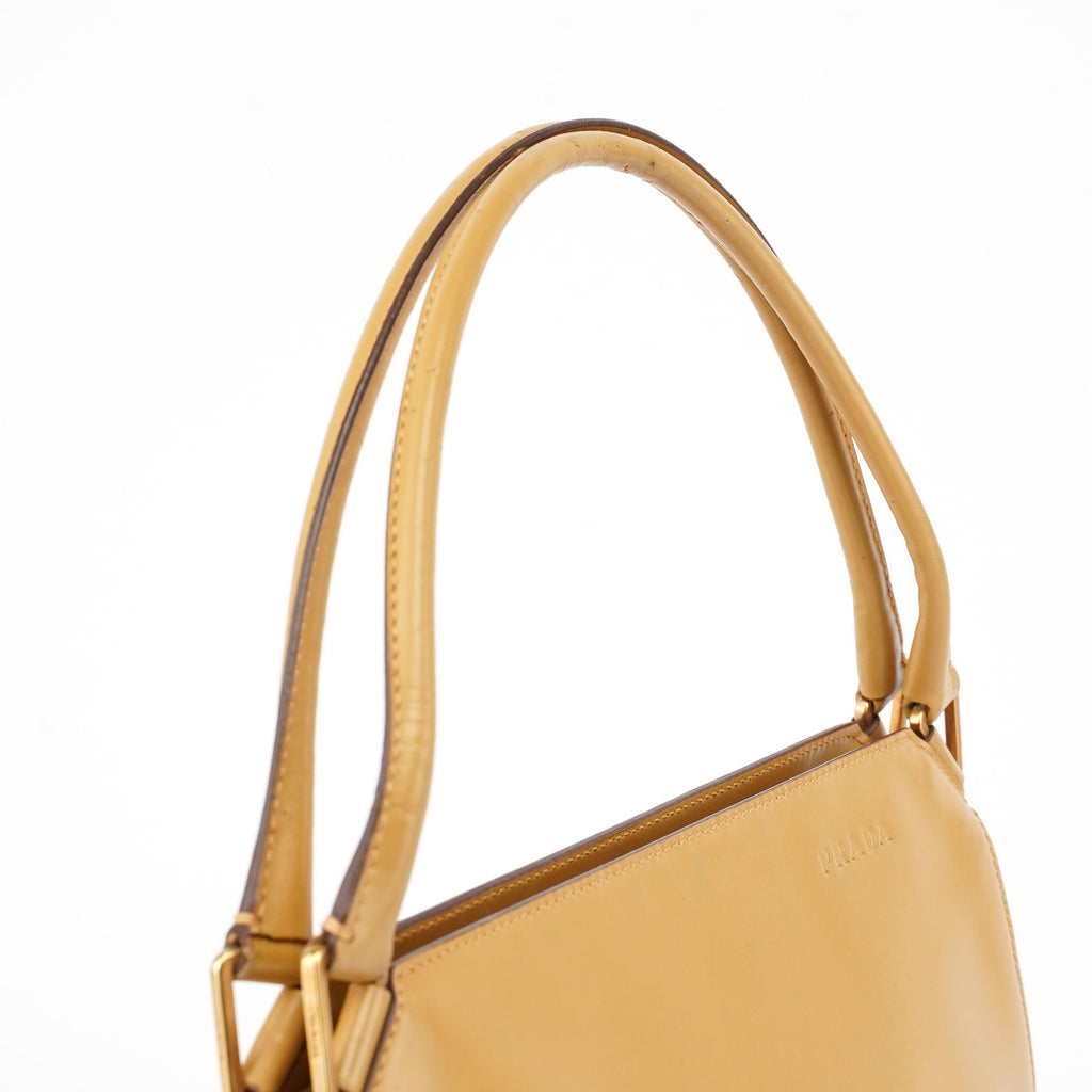 Yellow Vitello Chic Shoulder Bag