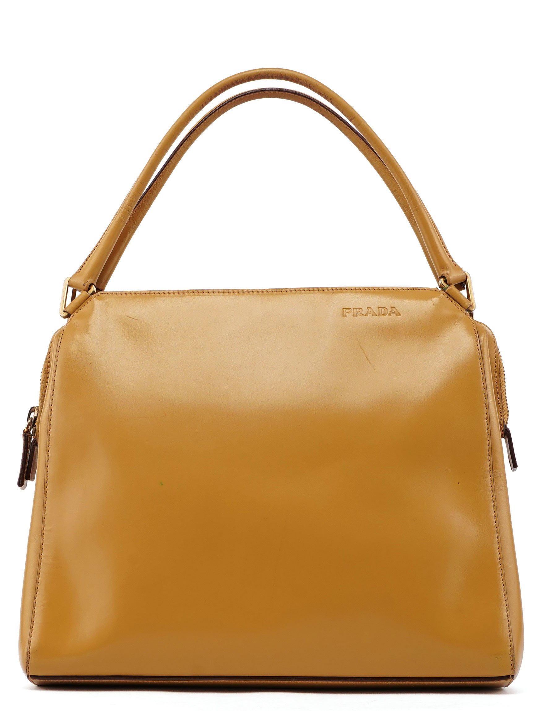 Yellow Vitello Chic Shoulder Bag