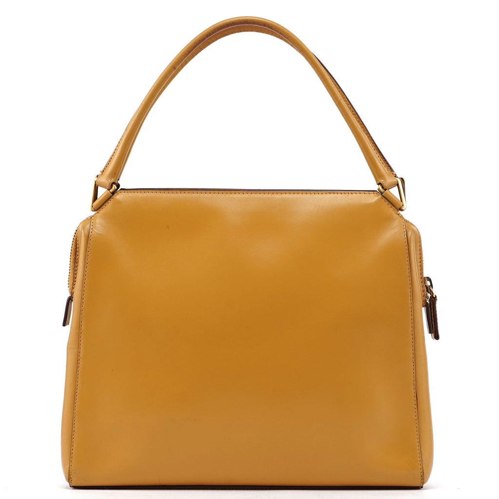 Yellow Vitello Chic Shoulder Bag