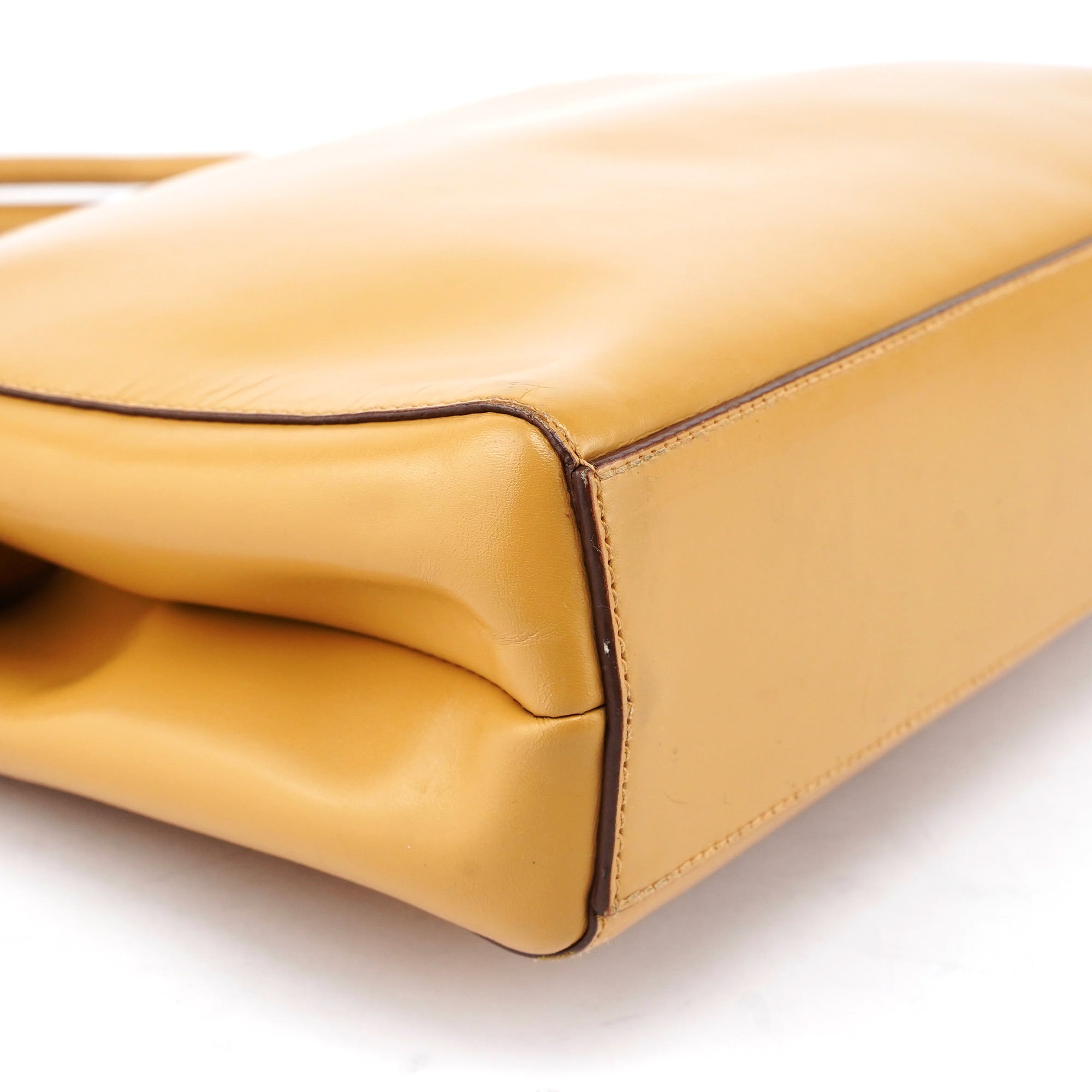 Yellow Vitello Chic Shoulder Bag