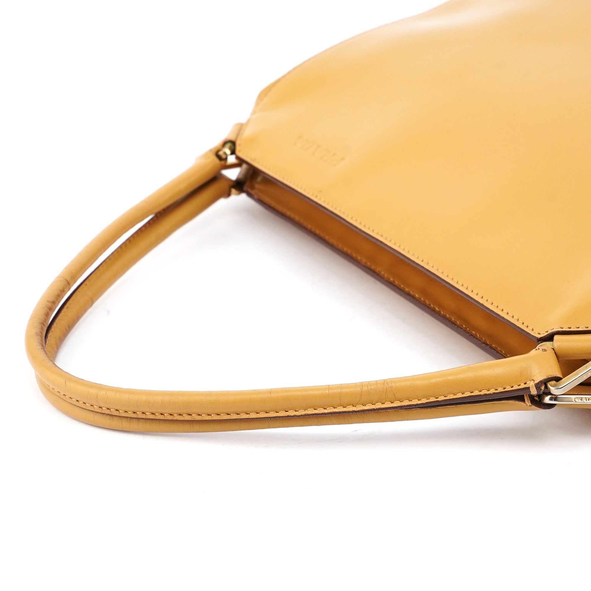 Yellow Vitello Chic Shoulder Bag