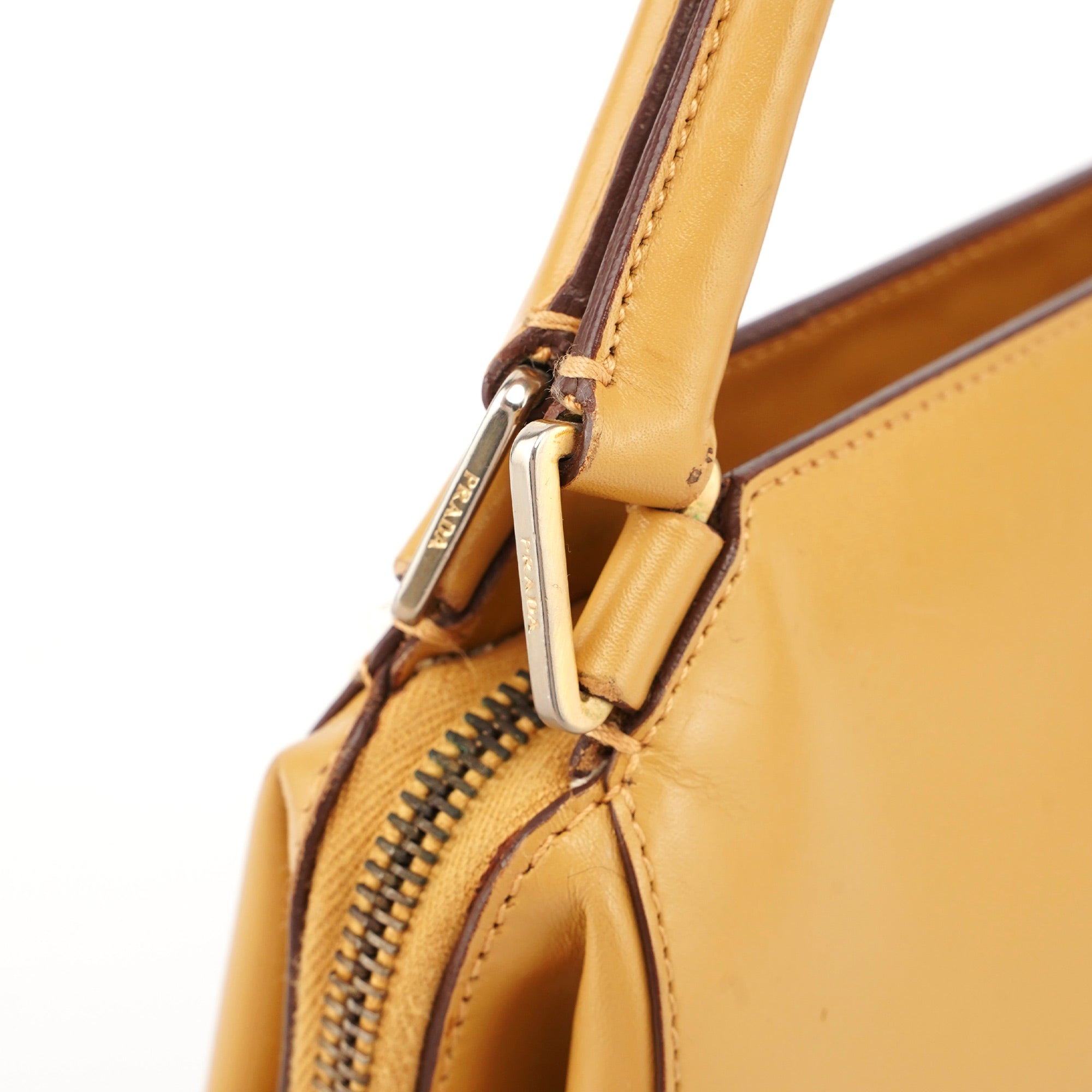 Yellow Vitello Chic Shoulder Bag