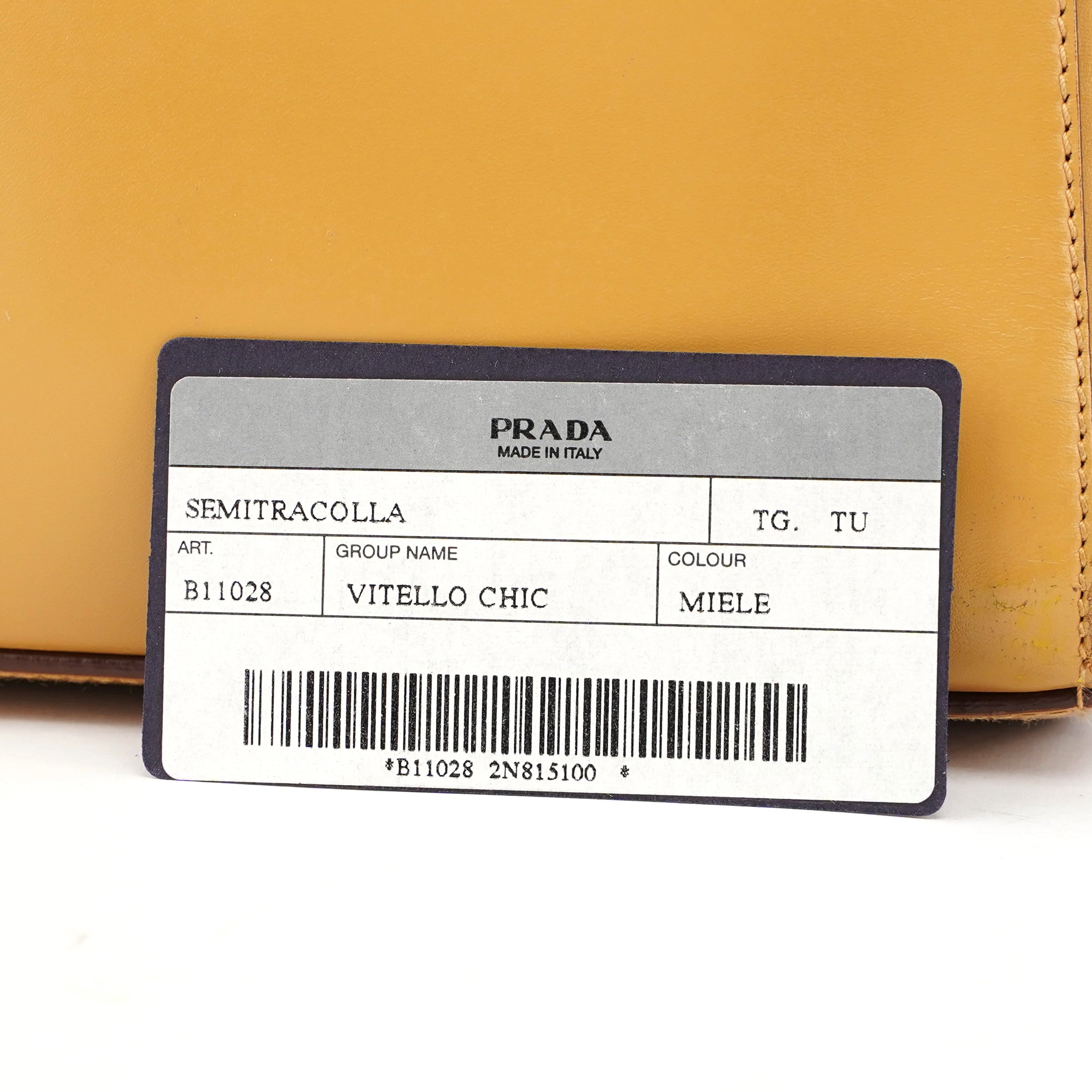 Yellow Vitello Chic Shoulder Bag