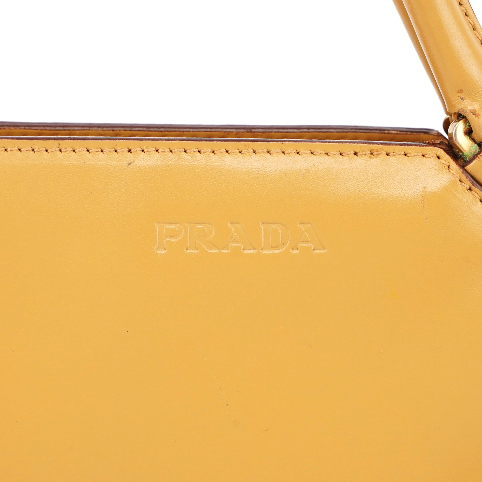 Yellow Vitello Chic Shoulder Bag