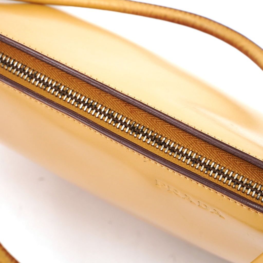 Yellow Vitello Chic Shoulder Bag