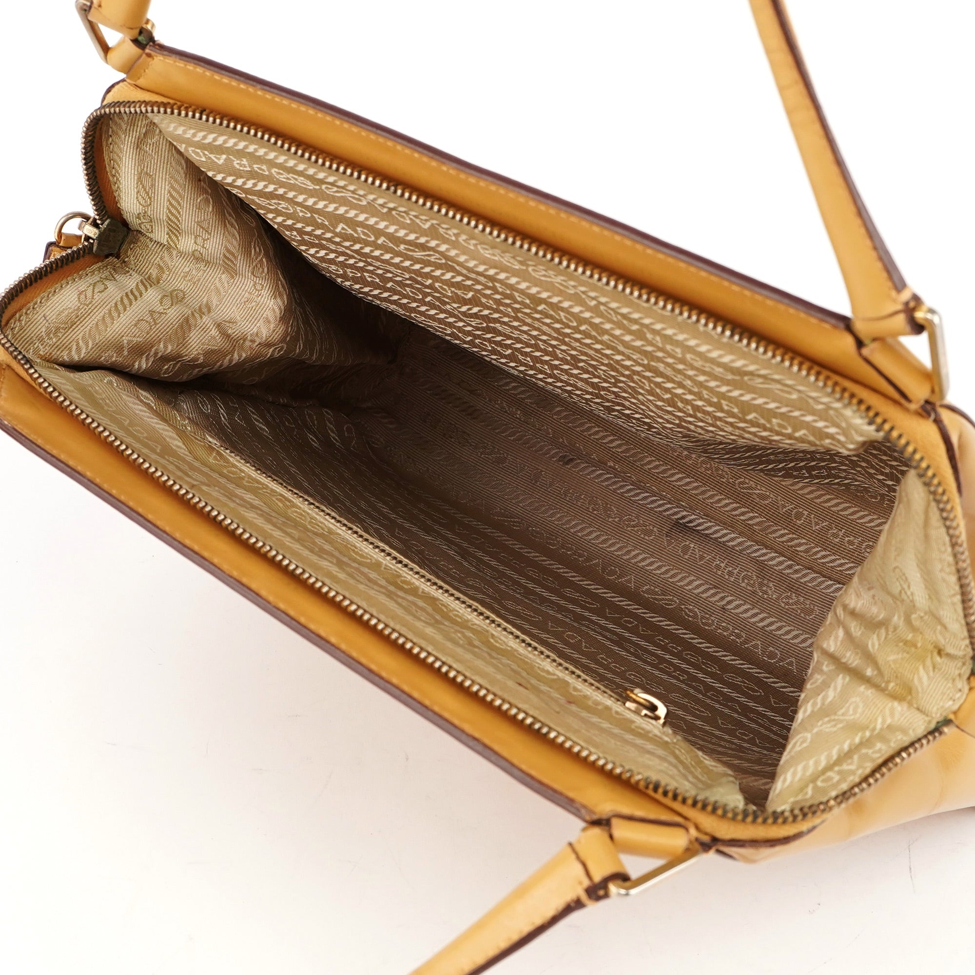 Yellow Vitello Chic Shoulder Bag