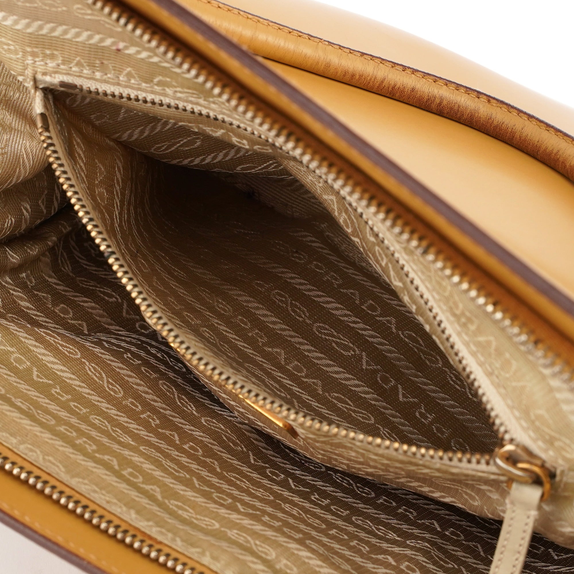 Yellow Vitello Chic Shoulder Bag