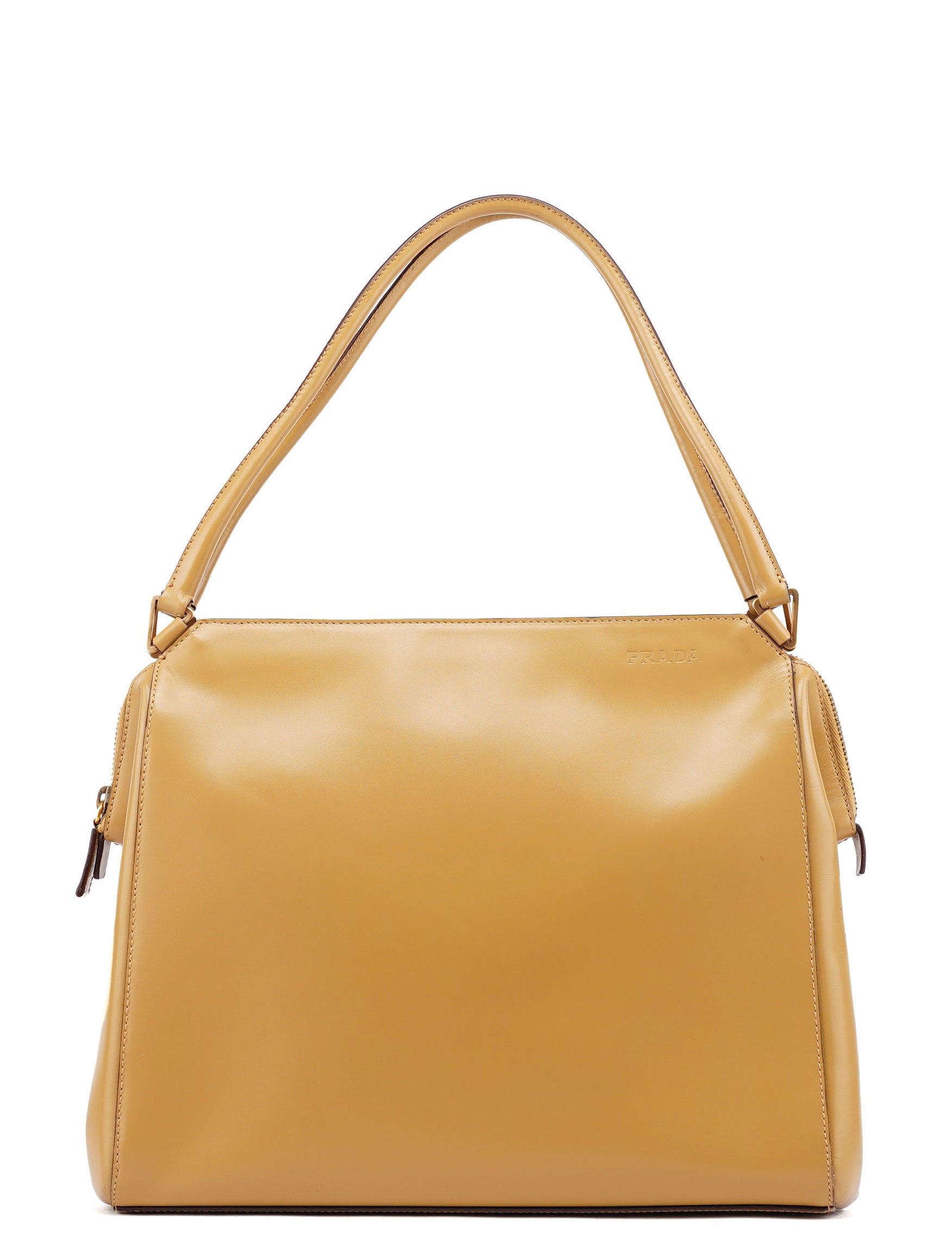 Yellow Vitello Chic Shoulder Bag