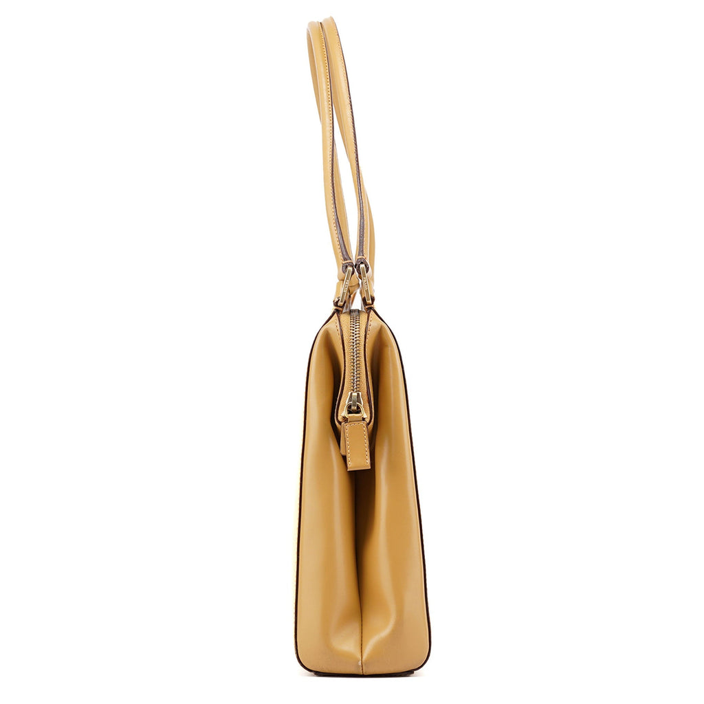 Yellow Vitello Chic Shoulder Bag
