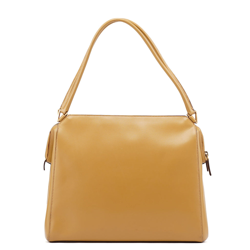 Yellow Vitello Chic Shoulder Bag