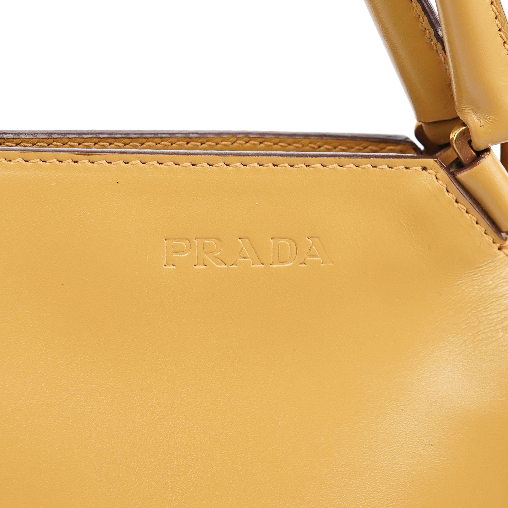 Yellow Vitello Chic Shoulder Bag