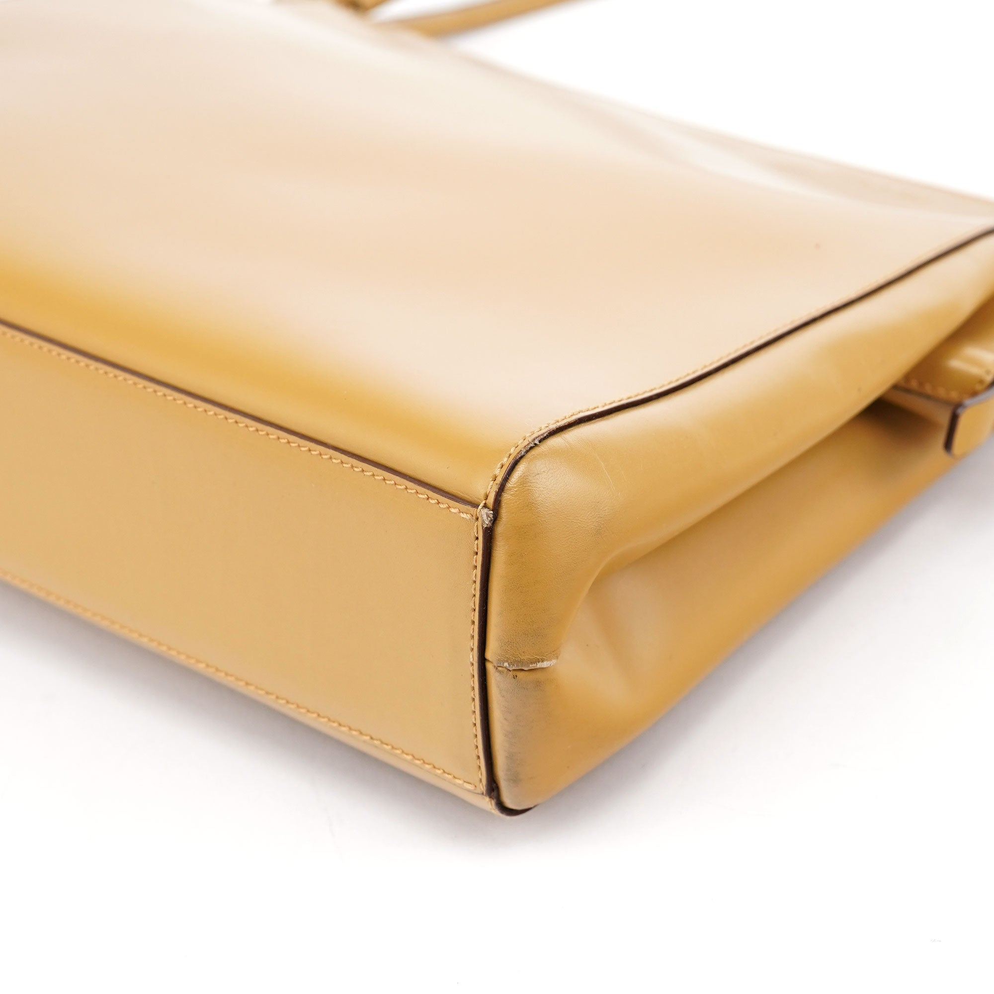 Yellow Vitello Chic Shoulder Bag