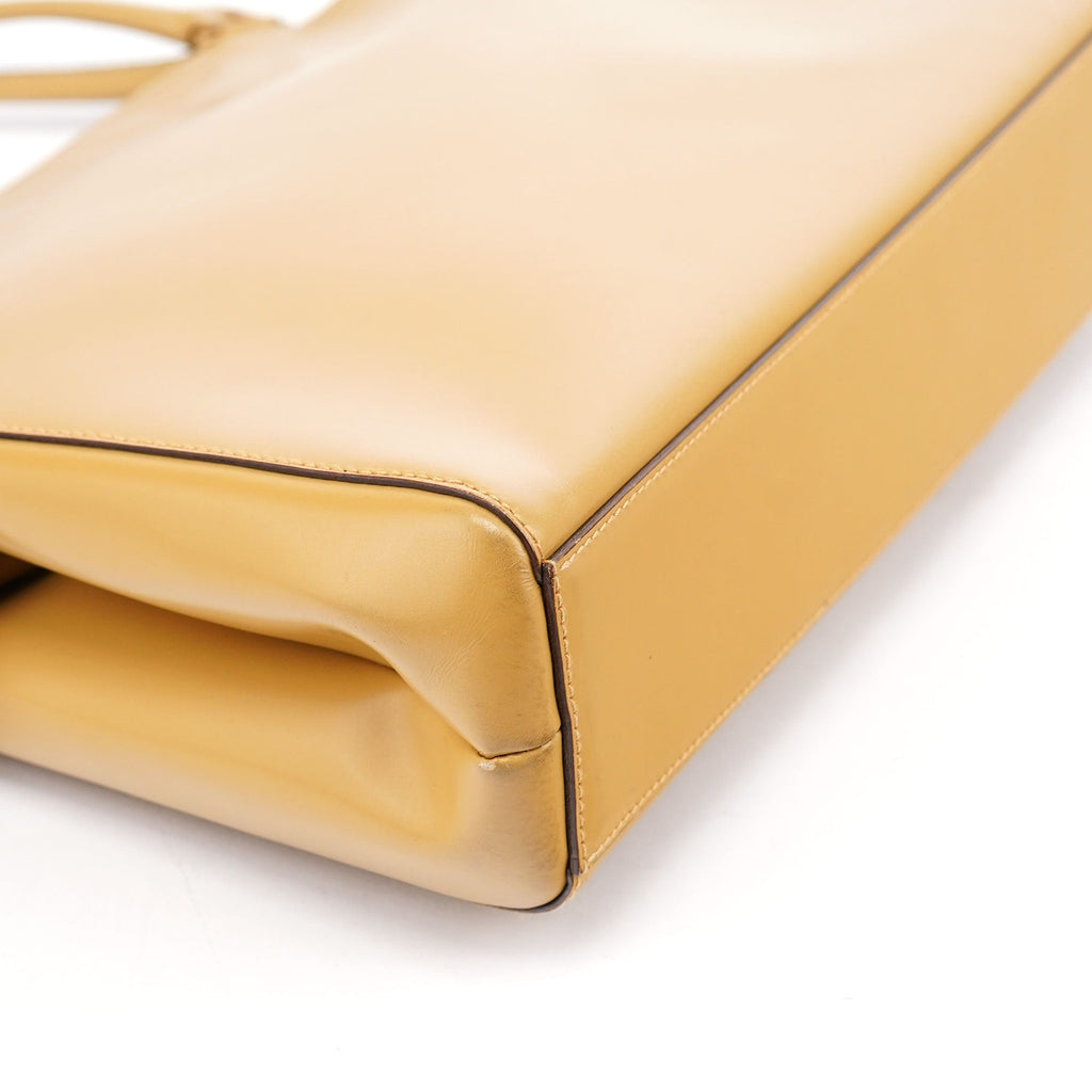 Yellow Vitello Chic Shoulder Bag