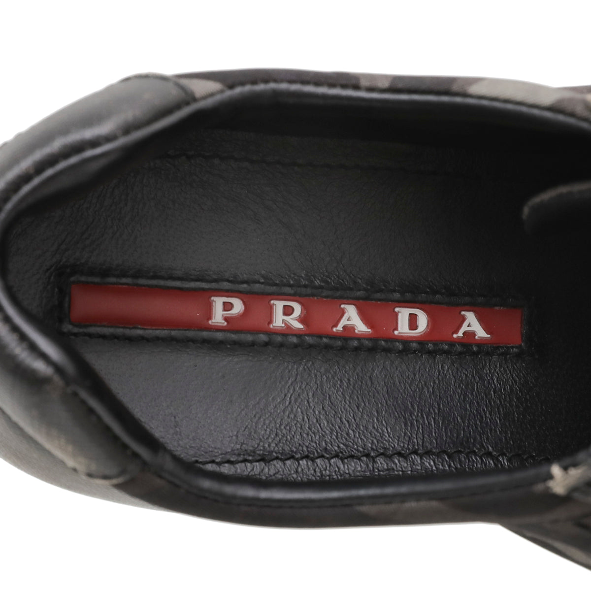 Prada Camo Green Camouflage Low Top Sneaker 37