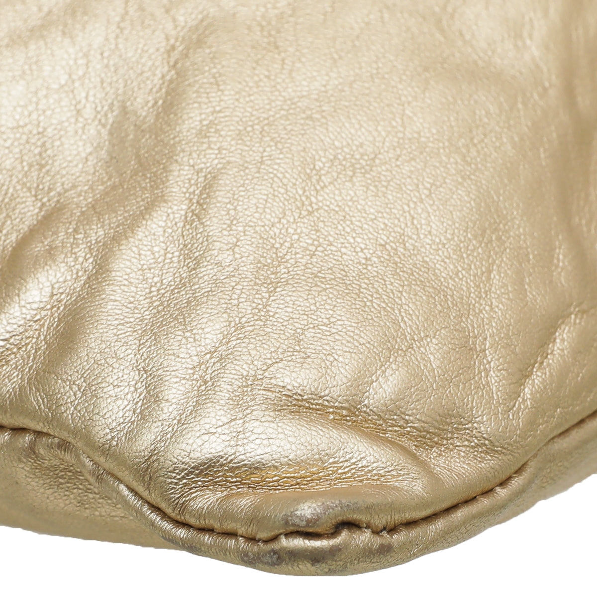 Prada Gold Nappa Bow Clutch Bag