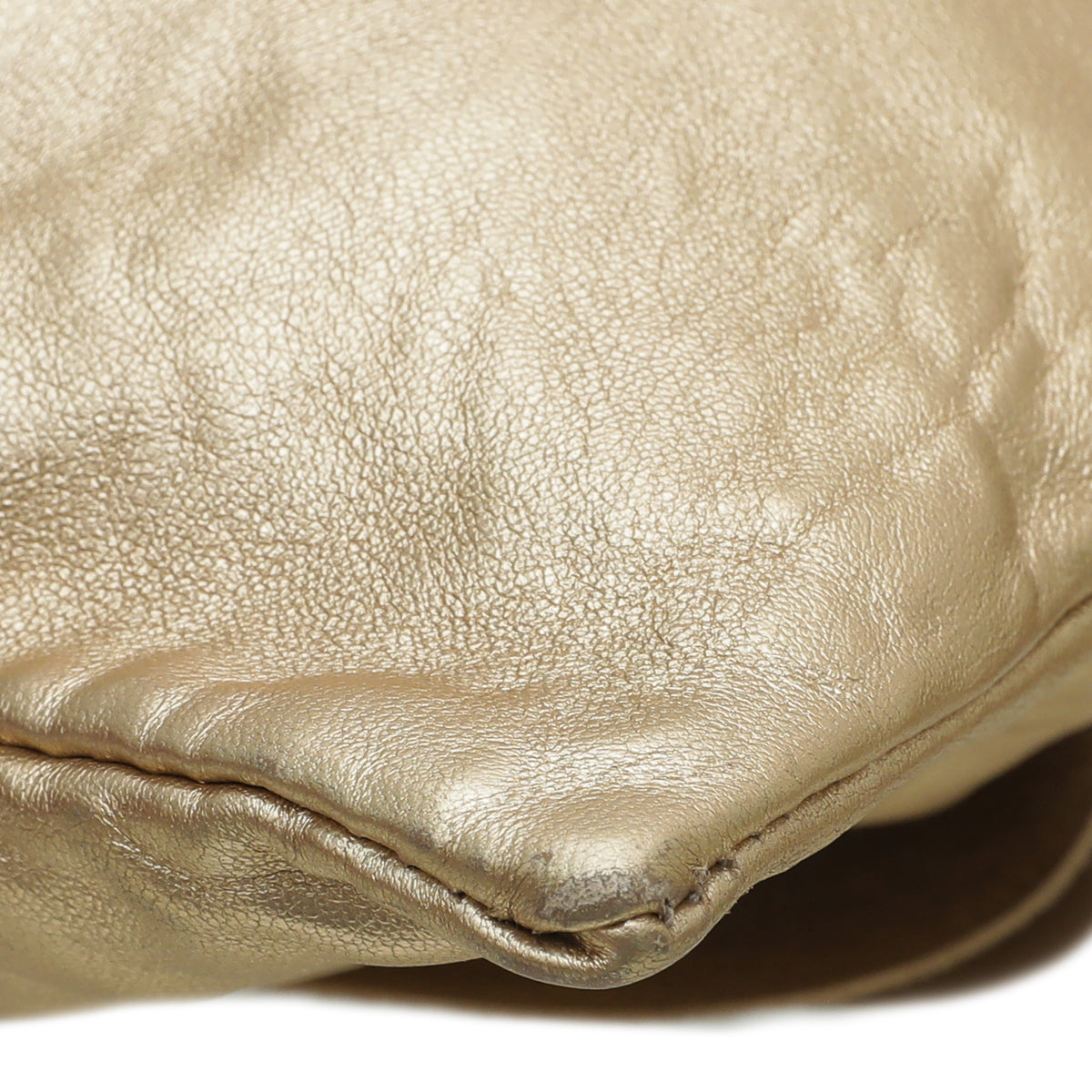 Prada Gold Nappa Bow Clutch Bag