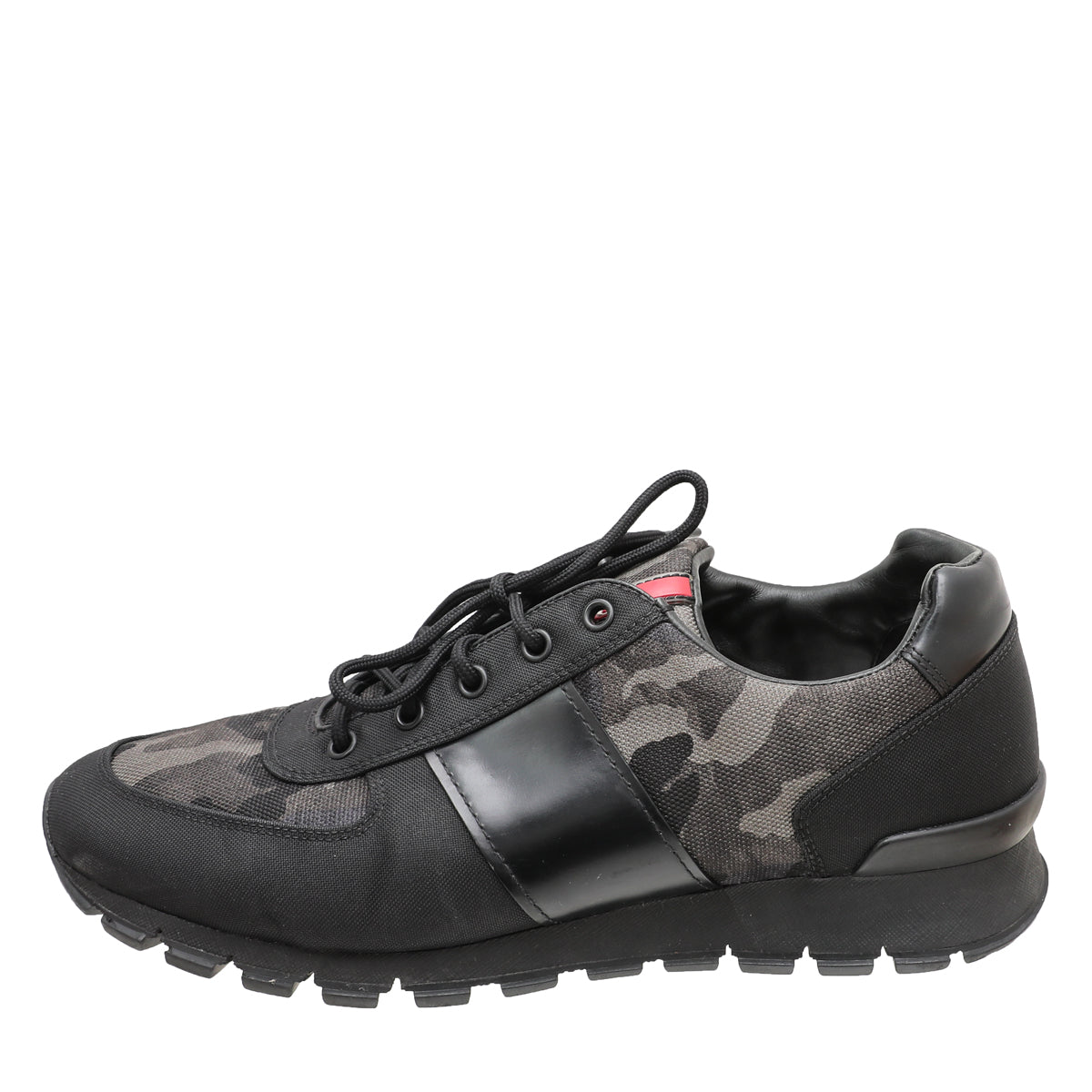 Prada Bicolor Nylon Camou Men Sneakers 8.5
