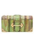 Prada Bicolor Python Cahier Chain Clutch Bag