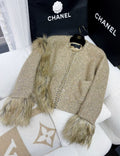 Chanel 21 Golden Fur Jacket