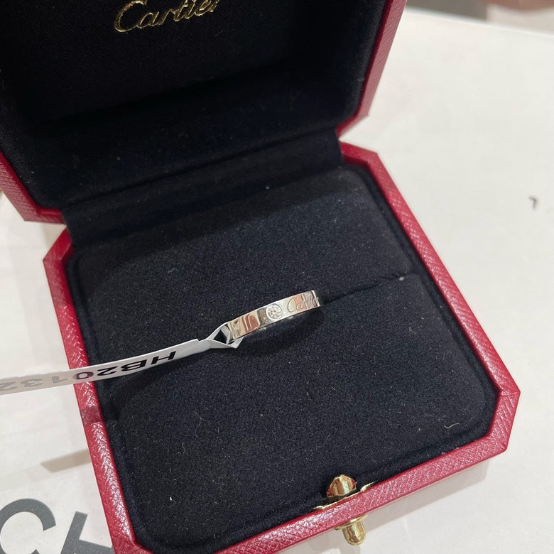Cartier platinum slim with diamond 48size