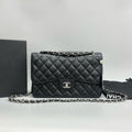 CHANEL CF Classic Flap jumbo Bag Black 2011year 30*18*9cm XJ15108