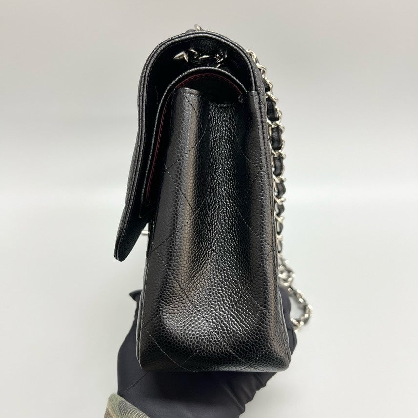 CHANEL CF Classic Flap jumbo Bag Black 2011year 30*18*9cm XJ15108