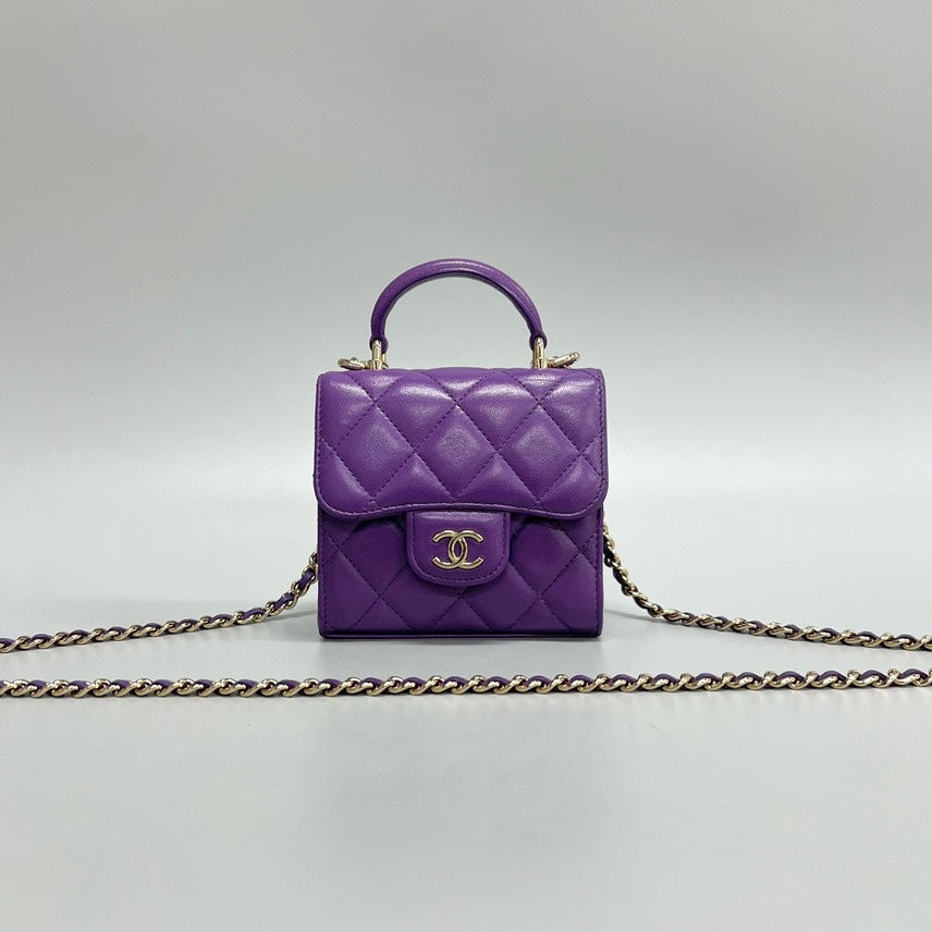 CHANEL Chip Trendy 22K mini Bag 11*11*5.5cm XJ15192